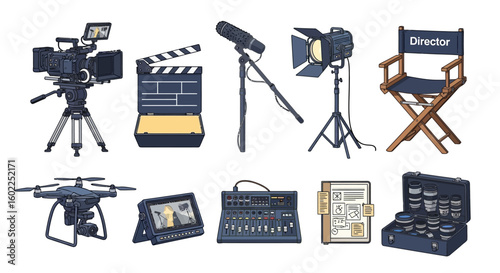 Film Production Equipment Collection for Filmmaking