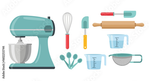 Kitchen Mixer And Baking Utensils Collection