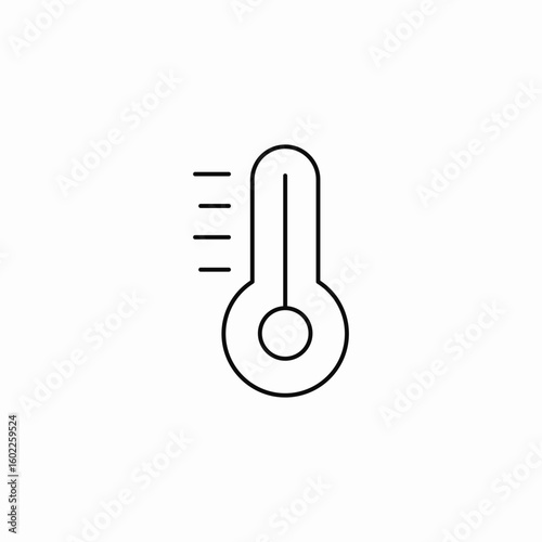 thermometer temperature gauge icon sign vector