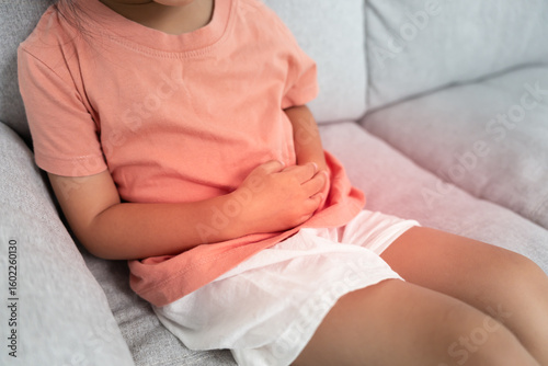 stomach ache. Children have abdominal pain, indigestion, gastritis, menstrual cramps, flatulence, diarrhea, distention, colon cancer, belly inflammation problem, suffer food poisoning, abdomen