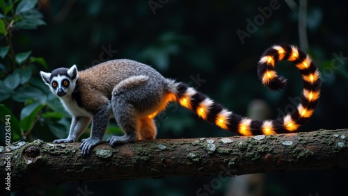 The natural artistic images of lemurs