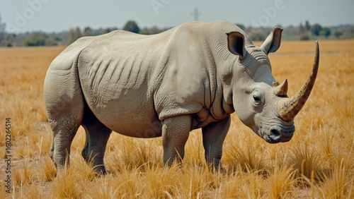 Artistic images of rhinoceros nature