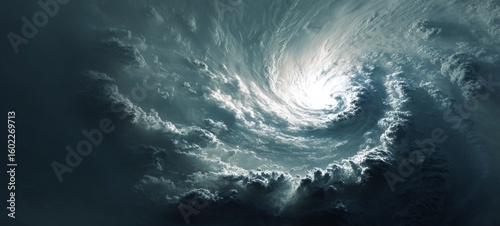 Minimalistic Poster for Upcoming Typhoon-Themed Film Event – Clean Cinematic Design with Storm Elements on Dark Background