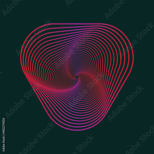 Abstract geometric design with bold color accents