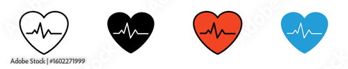 Stethoscope  Icon Set Multiple Style Collection