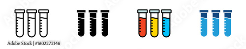 Medical Microscope  Icon Set Multiple Style Collection