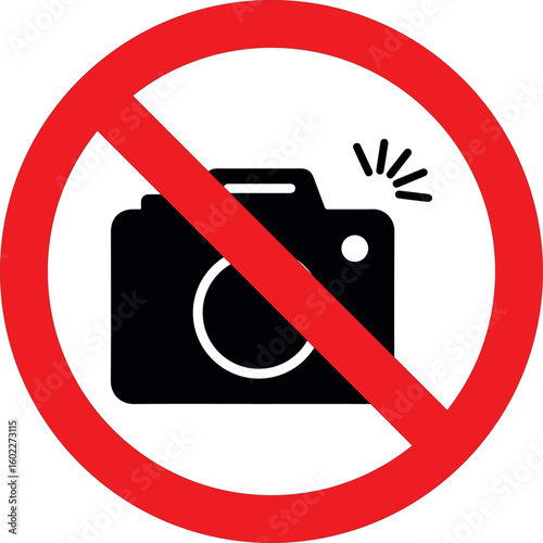 no camera sign vector photography prohibited symbol do not take pictures icon isolated on white background