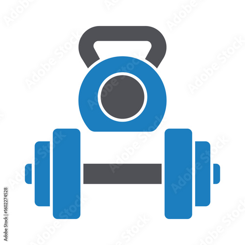 Gym equipment Vector Icon which can easily modify or edit