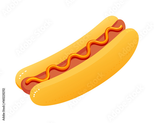 hot dog vector illustration