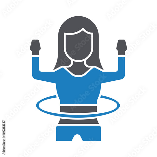 Hula hoop Vector Icon which can easily modify or edit