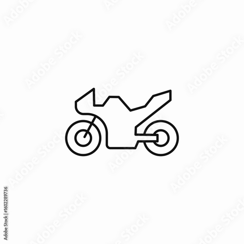 motorcycle bike transport icon sign vector
