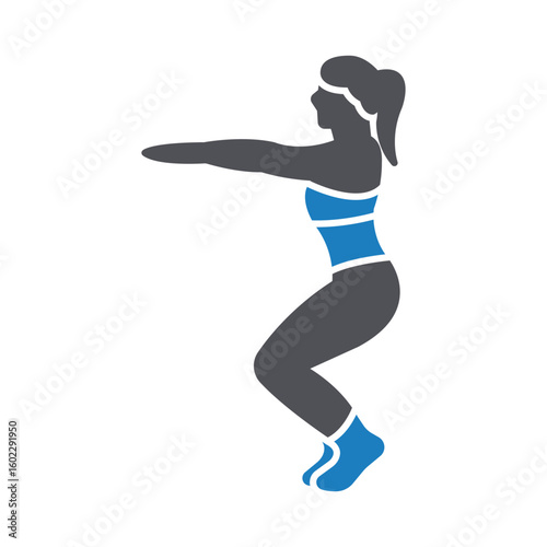 Physical exertion Vector Icon which can easily modify or edit