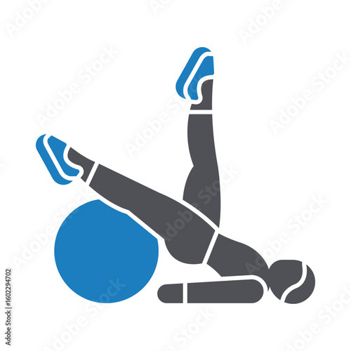 Ball exercise Vector Icon which can Ball exercise Vector Icon which can easily modify or editeasily modify or edit