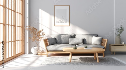 Modern minimalist living room interior (3)