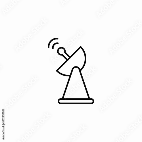 satellite dish antenna  icon sign vector