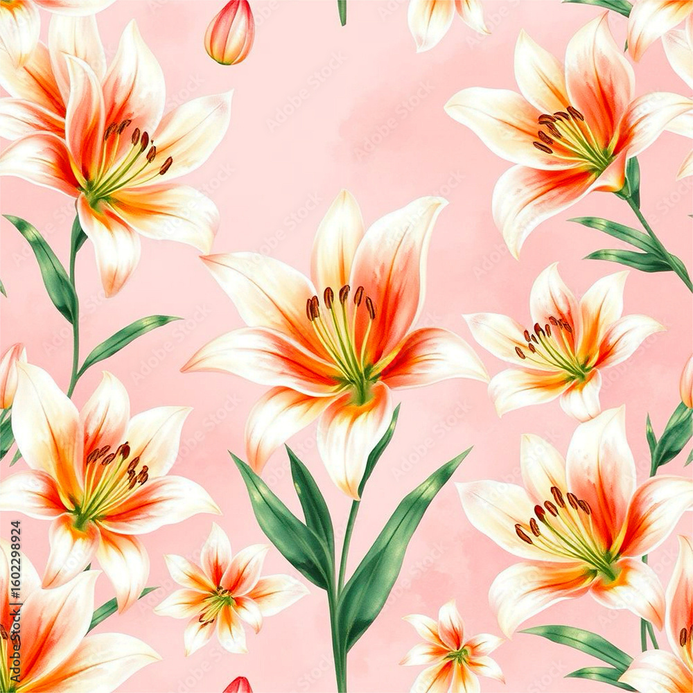 Fototapeta premium seamless floral background