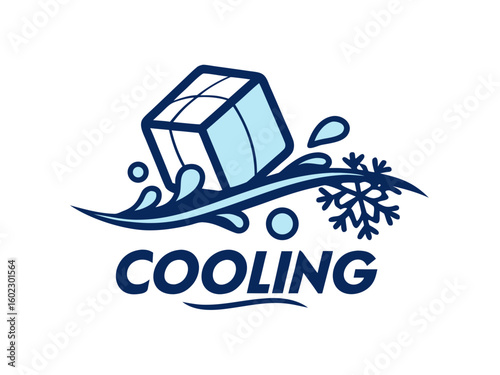 Stylish Illustration of a Table Fan Representing Cooling