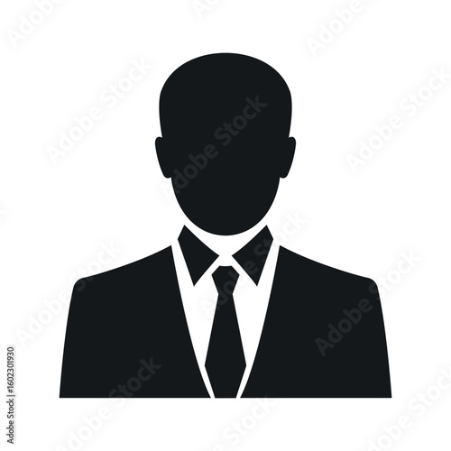 business man avatar flat icon