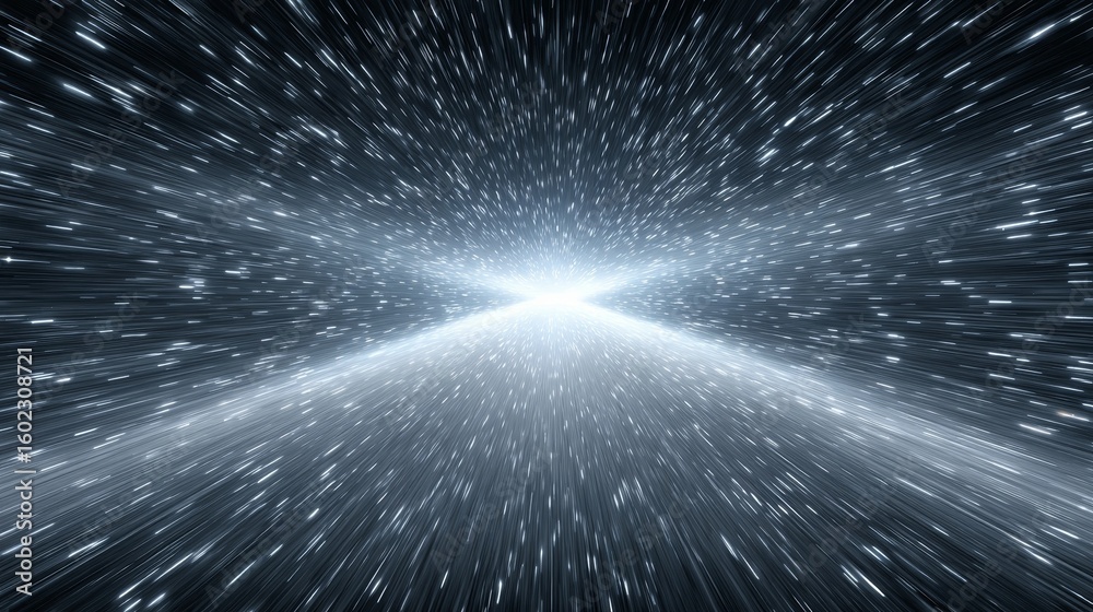 Obraz premium Futuristic network connection data tunnel technology for high-speed wireless internet systems