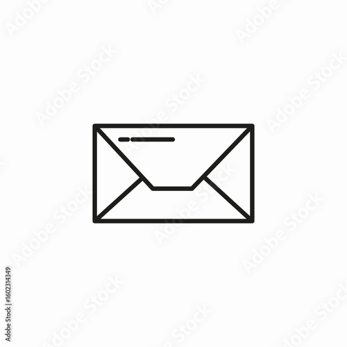 closed mail envelope icon sign vector