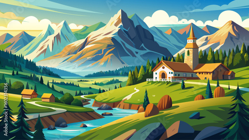 very Beautiful Panorama Berglandschaft in Südtirol