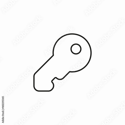 house key unlock icon sign vector