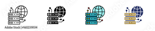 Proxy Server  Icon Set Multiple Style Collection

