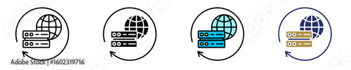 Network Backup Serve  Icon Set Multiple Style Collection
