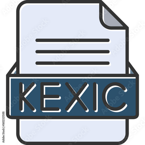 KEXIC File Format Vector Icon Design