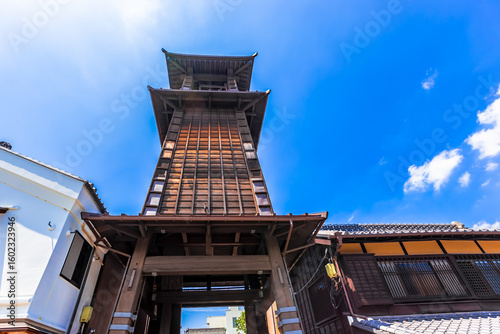 Canvas Print The Toki no Kane is a time bell tower that signals the time and is a symbol of K