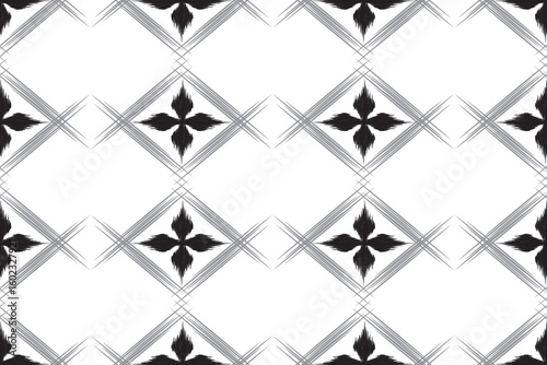 tribal ethnic oriental ikat folklore diamonds traditional seamless pattern design for background carpet wallpaper clothing fabric wrapping print 