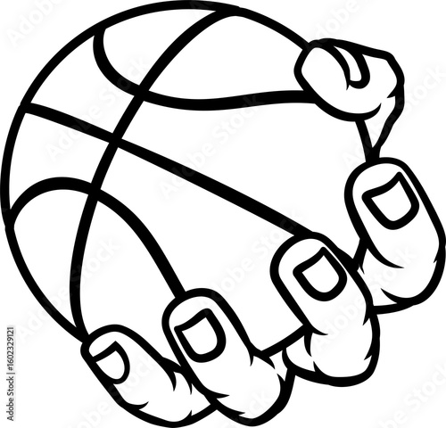 Mascot Person Hand Fist Hol...