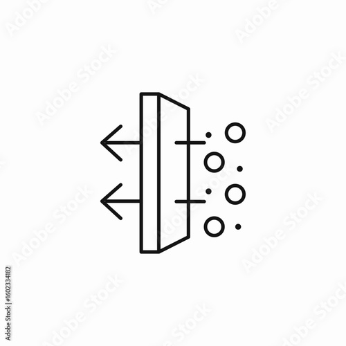 filter out particles icon sign vector