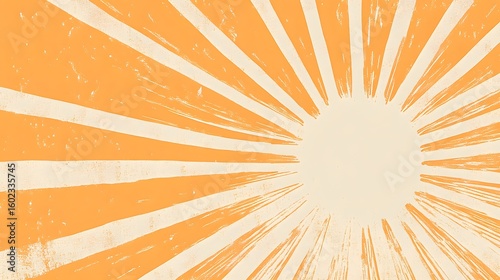 Intense summer sunlight radiates
