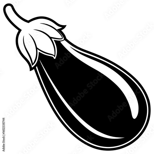 Eggplant  vector illustration perfect for posters, icon, t-shirts, cards, wall art prints and ai design.
  