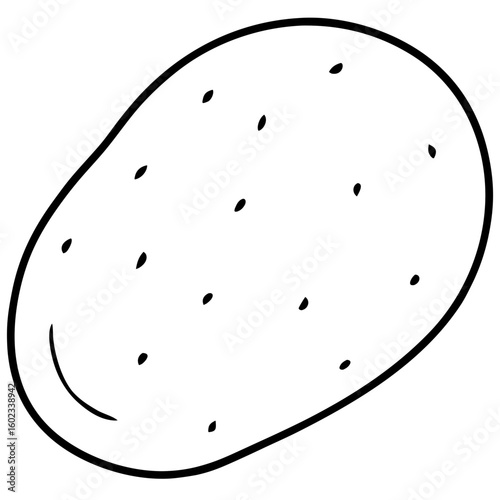 Potato  vector illustration perfect for posters, icon, t-shirts, cards, wall art prints and ai design.
