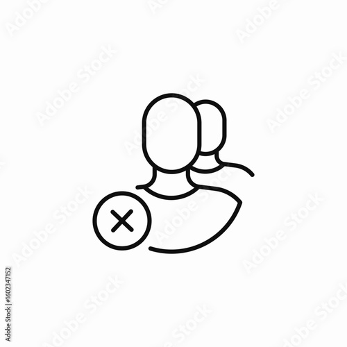 users remove delete icon sign vector