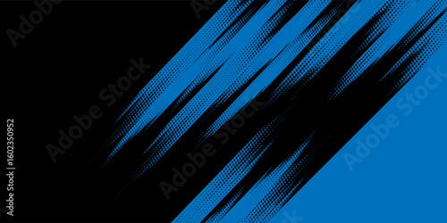 Background, contrast blue and black color abstract template for business design. Technology style. You can use it for advertising, sports posters,
