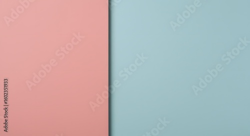 Calm Pink and Blue Split Background Design