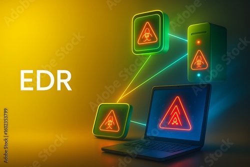 3D Endpoint Detection and Response Display for Cybersecurity Solutions