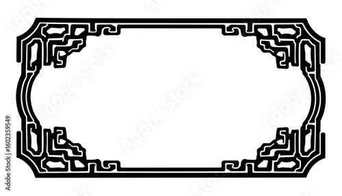 Decorative Asian frame design – Traditional Chinese New Year accessory