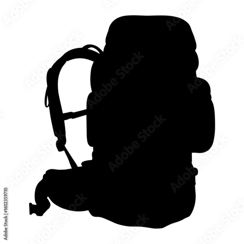 Silhouette of modular pack frame – Gear adaptation for outdoor activities
