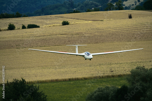 Segelflugzeug im Anflug