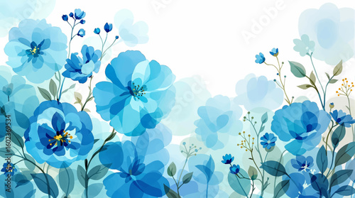 Seamless pattern. Spring delicate orchid flowers. Digital printing