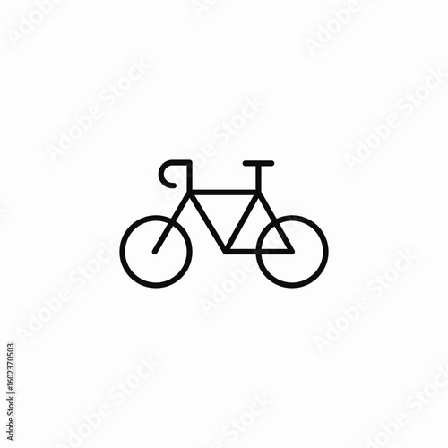 road bicycle icon sign vector