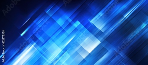 Abstract diagonal lines blue geometric background