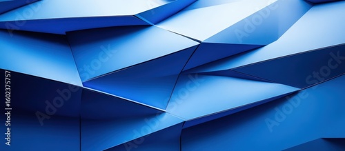 Abstract blue geometric textured surface