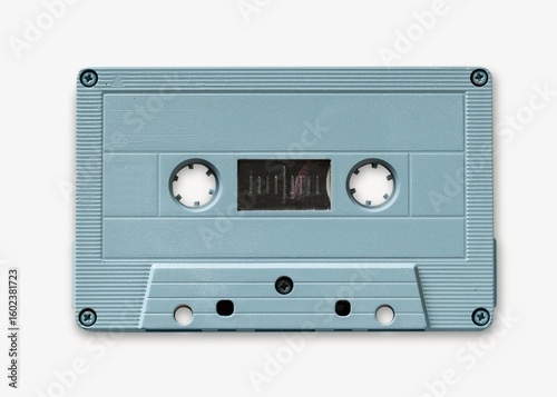 Cassette tape, isolated object on white