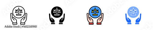 Fairness  Icon Set Multiple Style Collection