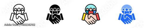 Commitment To Diversity  Icon Set Multiple Style Collection